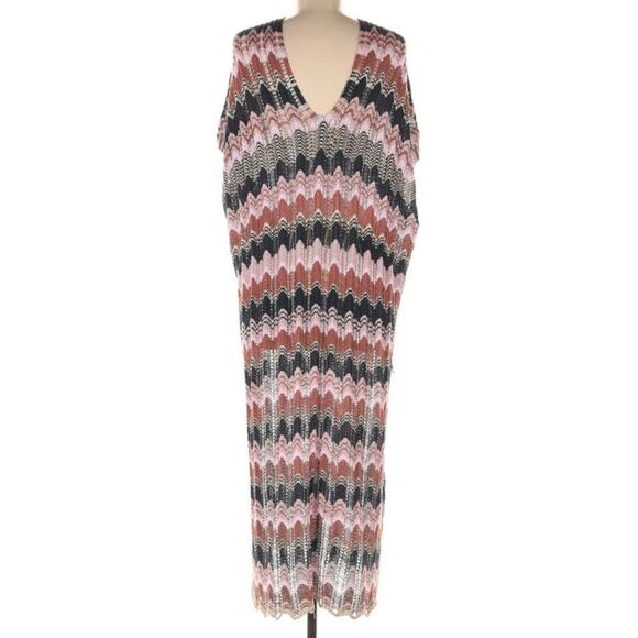 Free People Beach Wave Crochet Knit Poncho One Size Dress - Picture 3 of 6